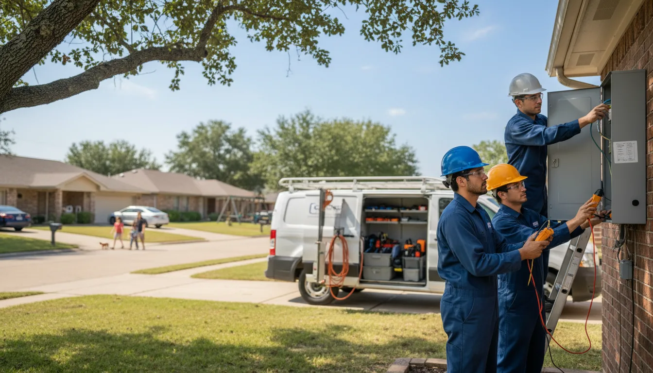 Certified electrician providing emergency electrical services in Fairfield, IA